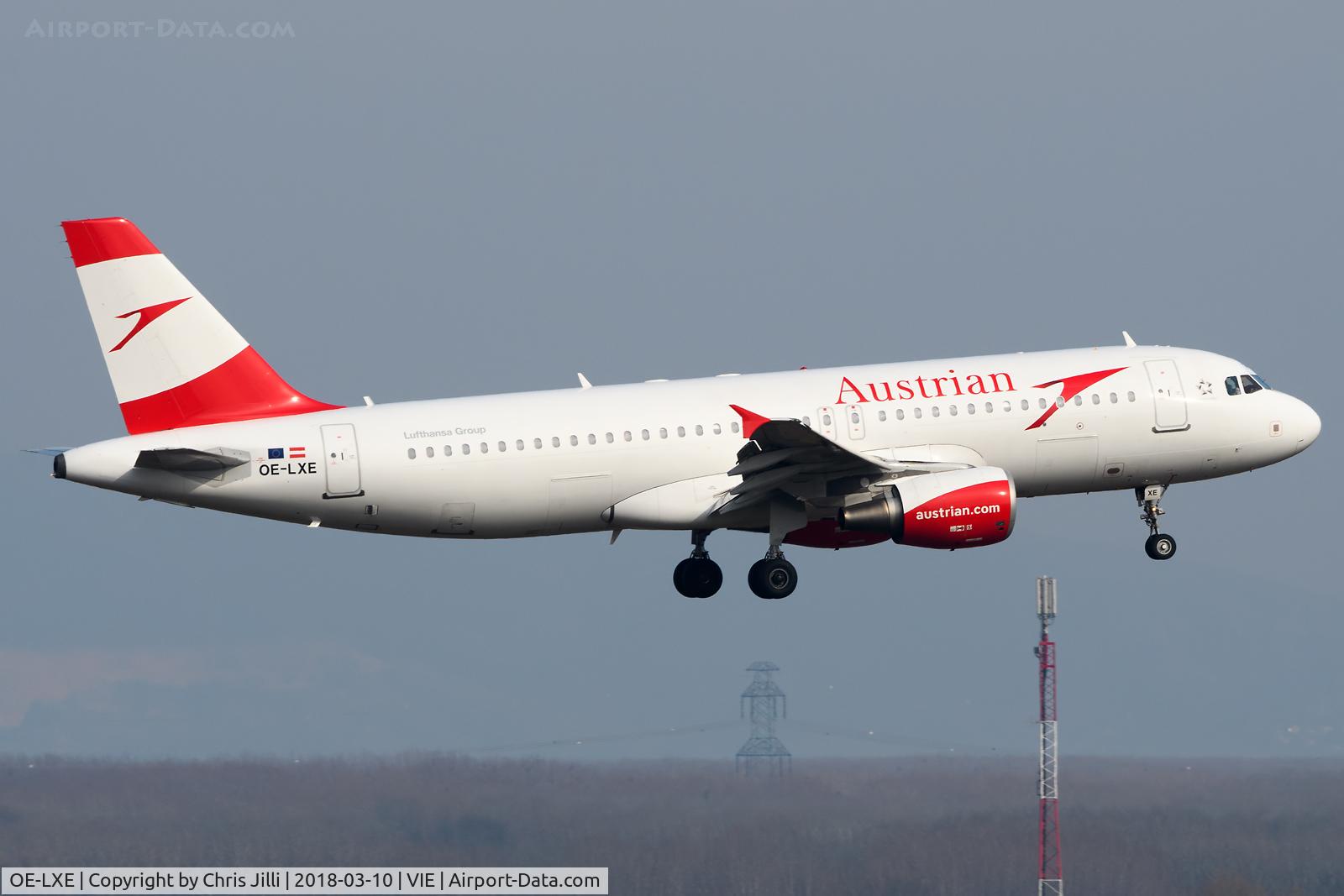OE-LXE, 2008 Airbus A320-216 C/N 3532, Austrian Airlines