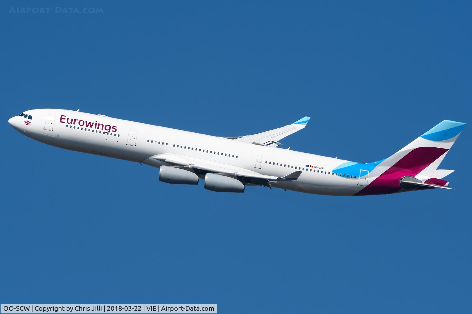 OO-SCW, 2000 Airbus A340-313 C/N 335, Eurowings
