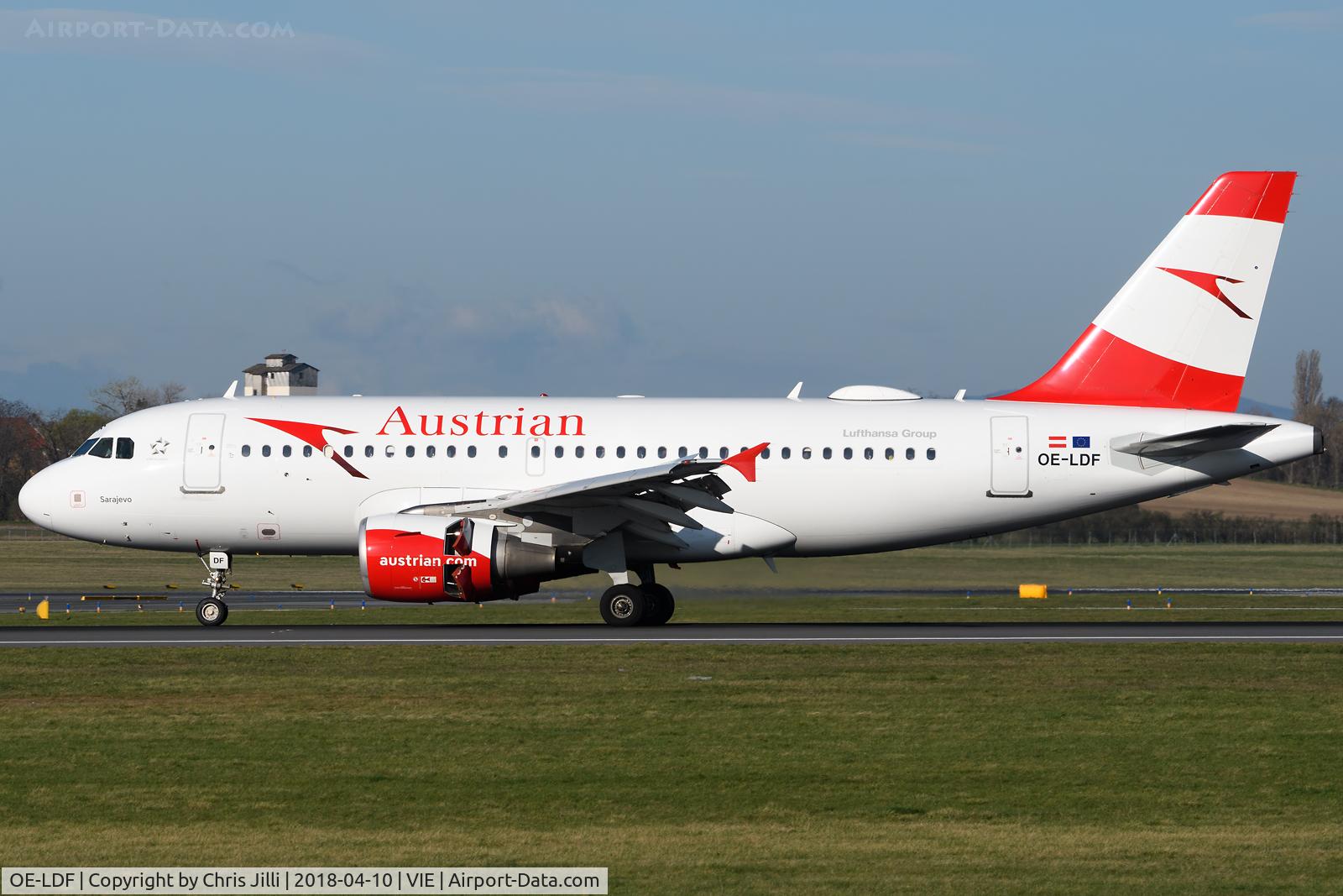 OE-LDF, 2005 Airbus A319-112 C/N 2547, Austrian Airlines