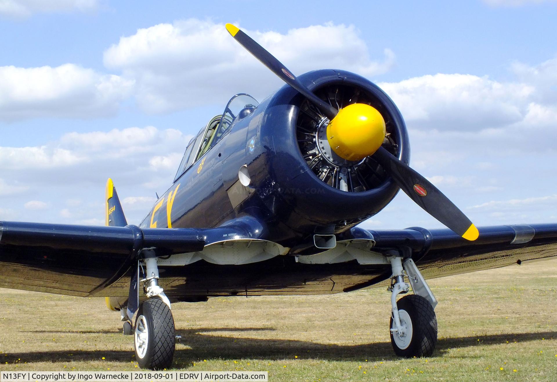 N13FY, 1942 North American AT-6A Texan C/N 78-6922, North American AT-6A Texan at the 2018 Flugplatzfest Wershofen