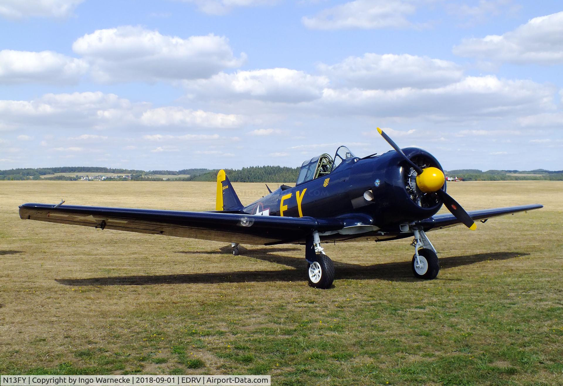N13FY, 1942 North American AT-6A Texan C/N 78-6922, North American AT-6A Texan at the 2018 Flugplatzfest Wershofen