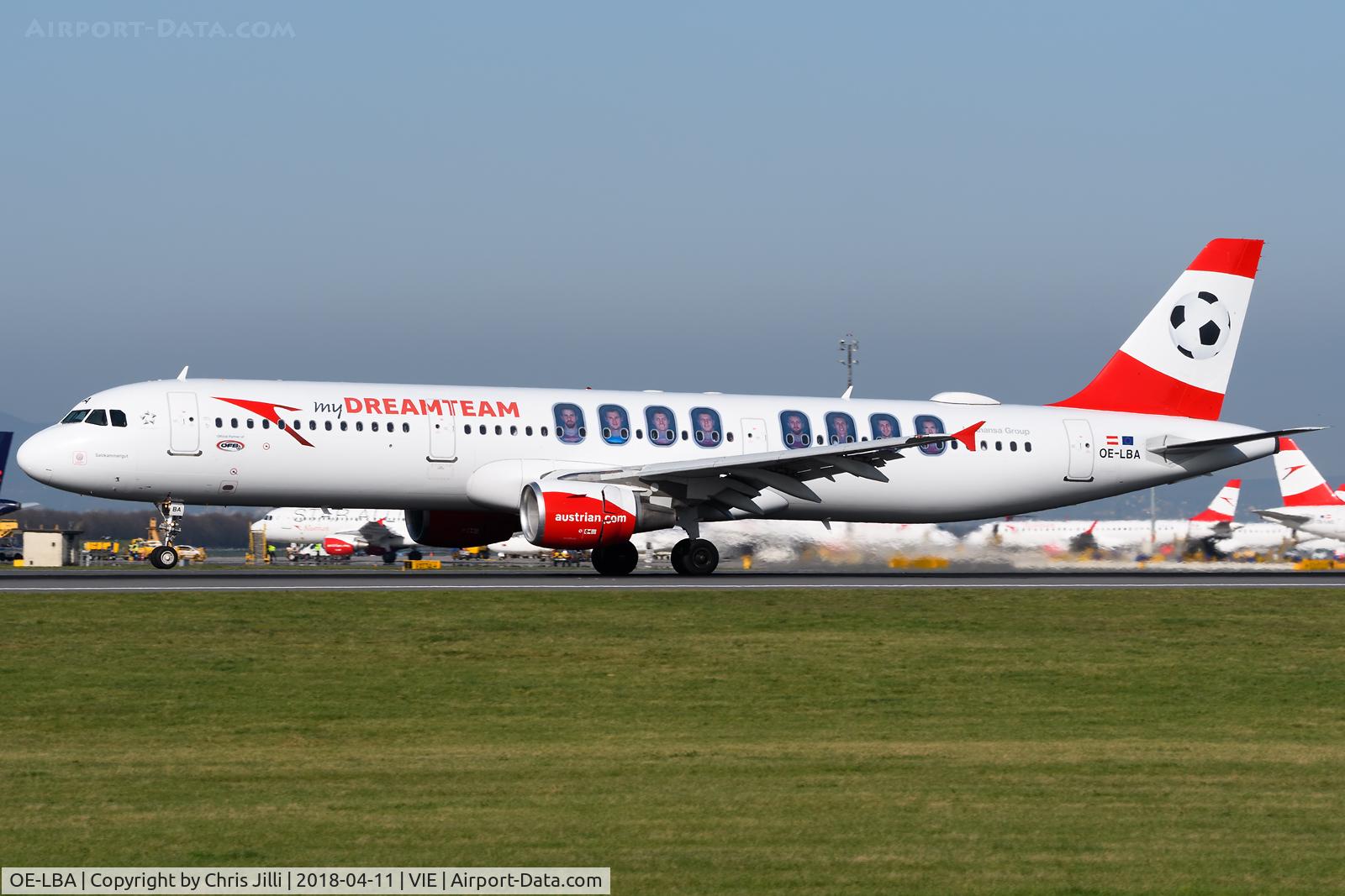 OE-LBA, 1995 Airbus A321-111 C/N 552, Austrian Airlines