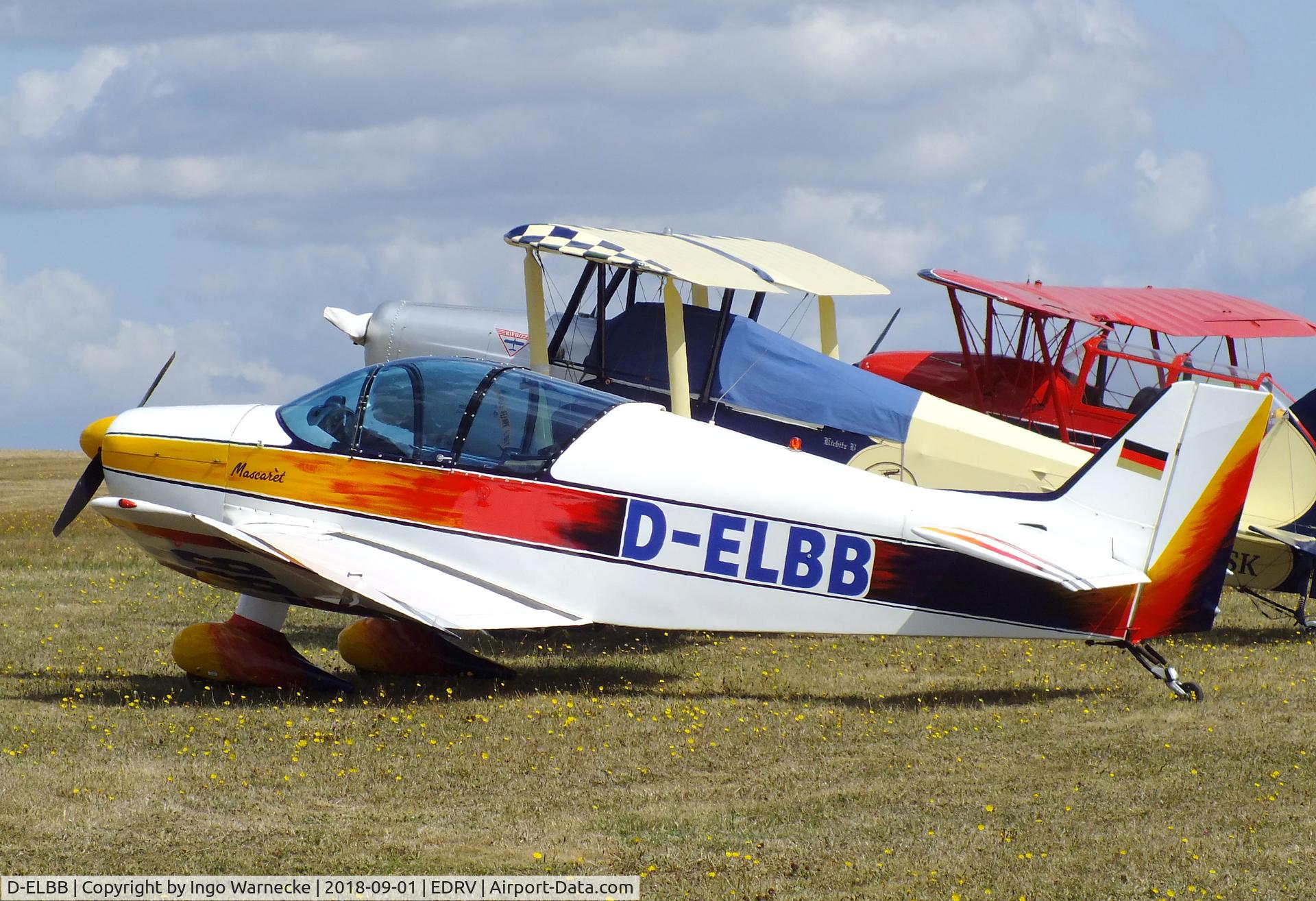 D-ELBB, Jodel D-150 Mascaret C/N 30, Jodel D.150 Mascaret at the 2018 Flugplatzfest Wershofen