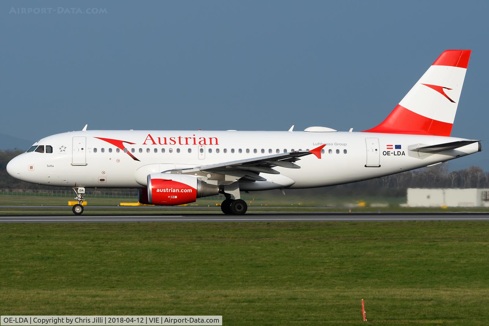 OE-LDA, 2004 Airbus A319-112 C/N 2131, Austrian