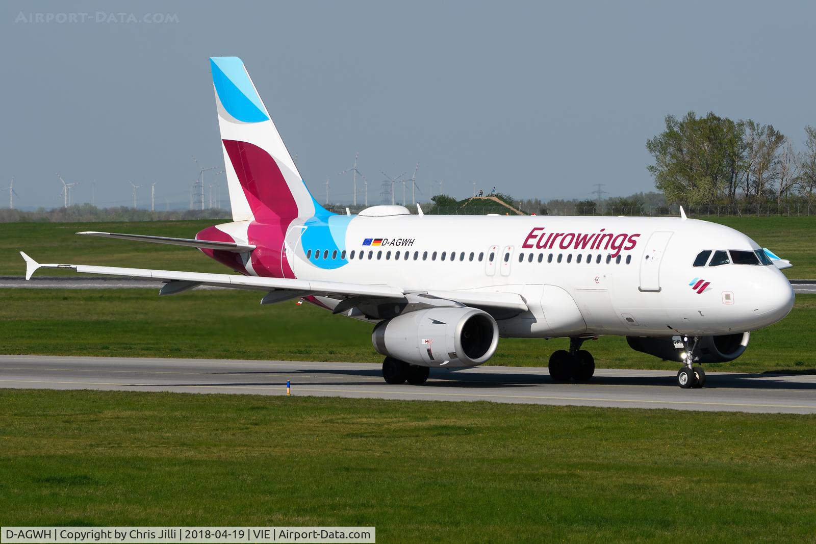 D-AGWH, 2007 Airbus A319-132 C/N 3352, Eurowings