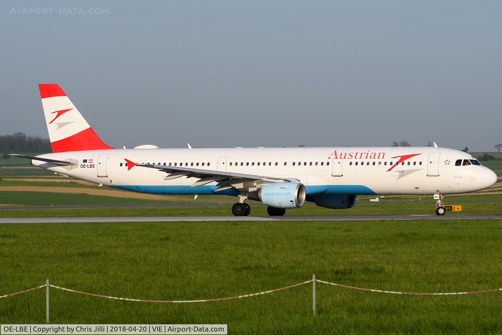 OE-LBE, 1998 Airbus A321-211 C/N 935, Austrian