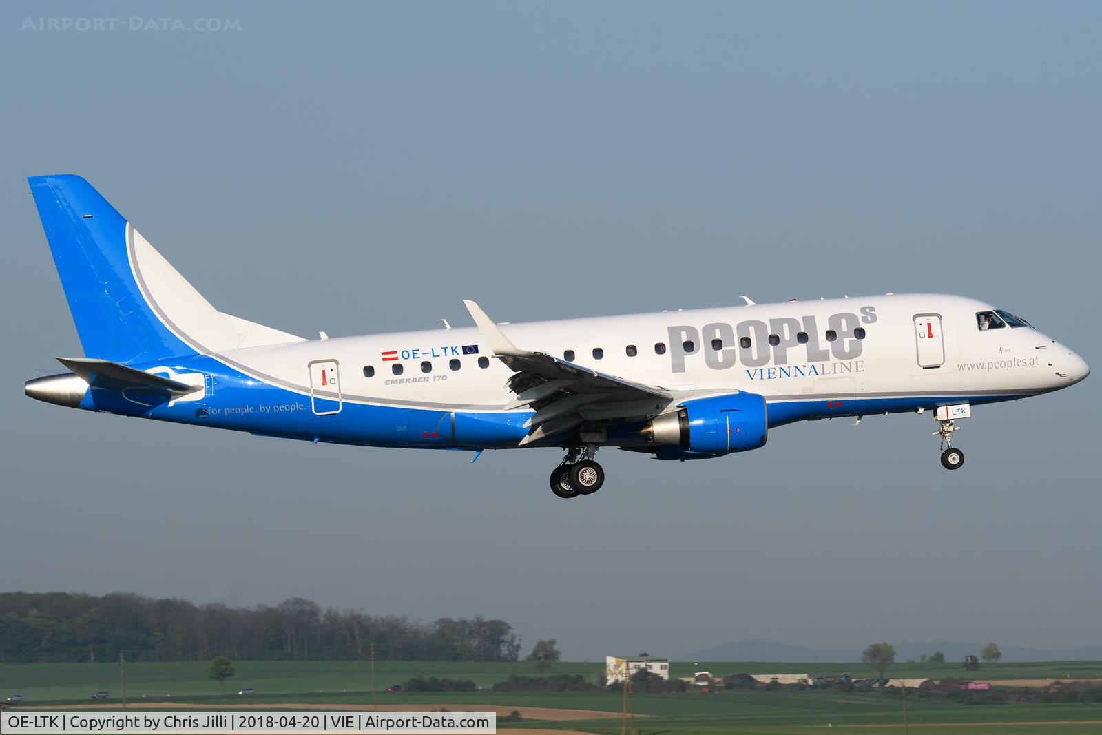 OE-LTK, 2005 Embraer 170LR (ERJ-170-100LR) C/N 17000093, Peoples