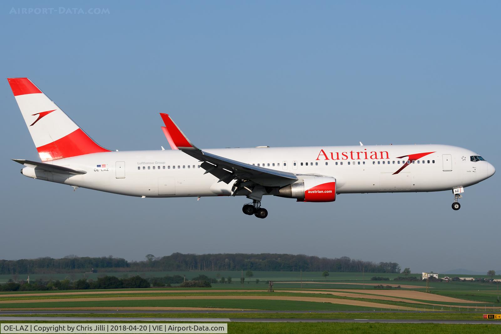 OE-LAZ, 1999 Boeing 767-3Z9 C/N 30331, Austrian