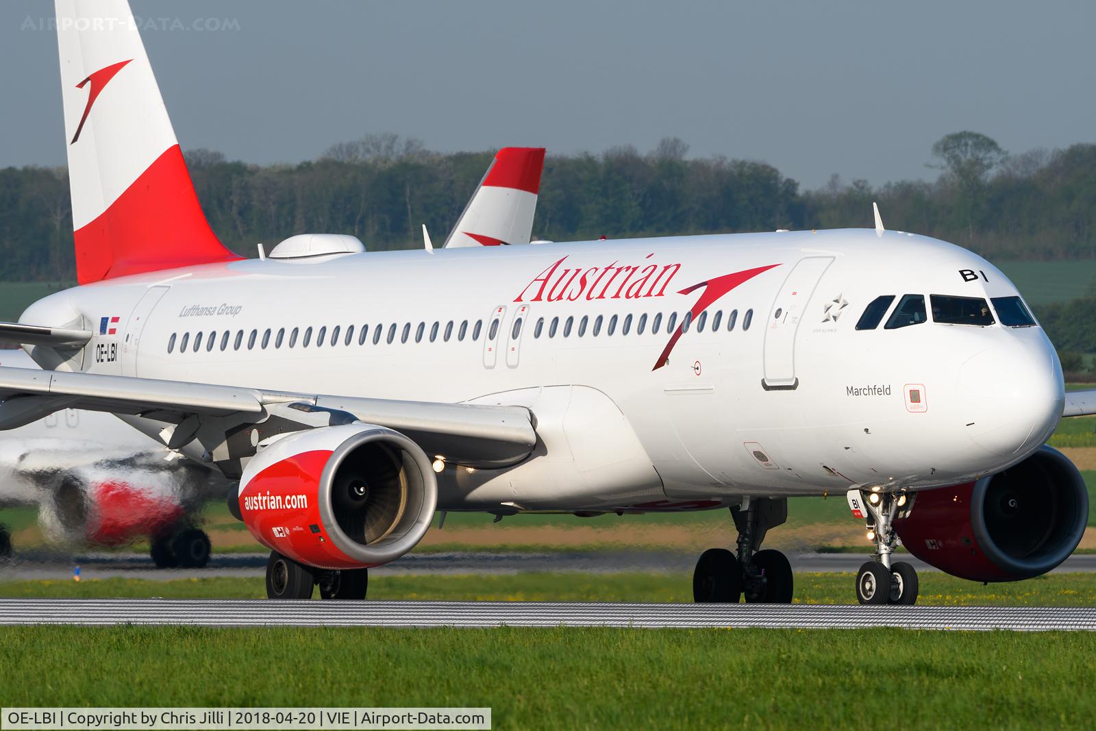 OE-LBI, 2003 Airbus A320-214 C/N 1937, Austrian