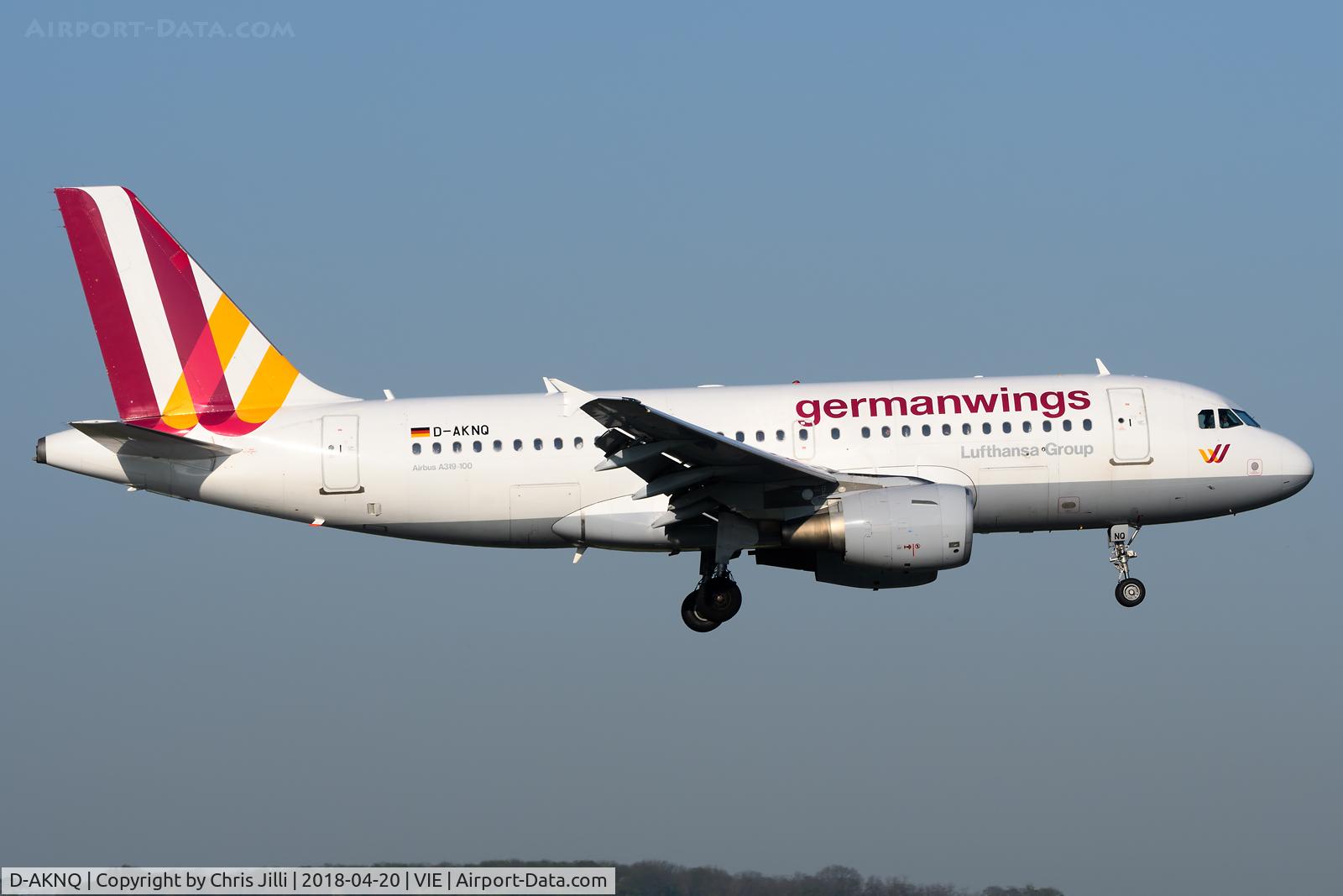 D-AKNQ, 2000 Airbus A319-112 C/N 1170, Germanwings