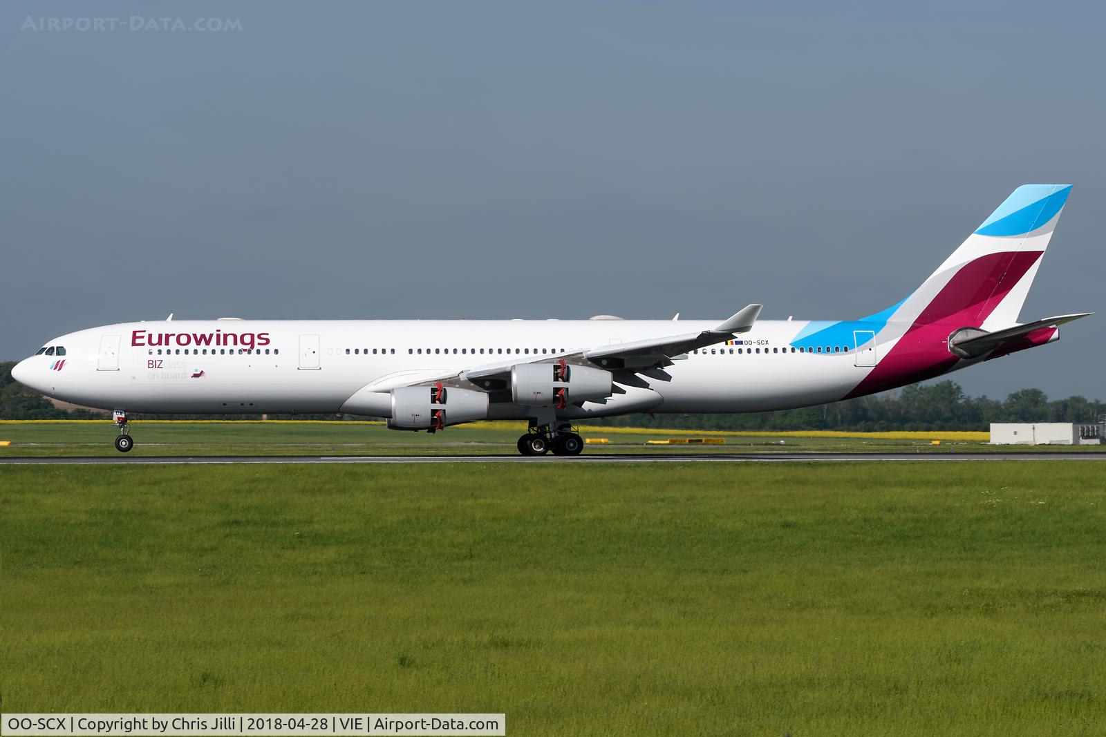 OO-SCX, 2000 Airbus A340-313X C/N 354, Eurowings