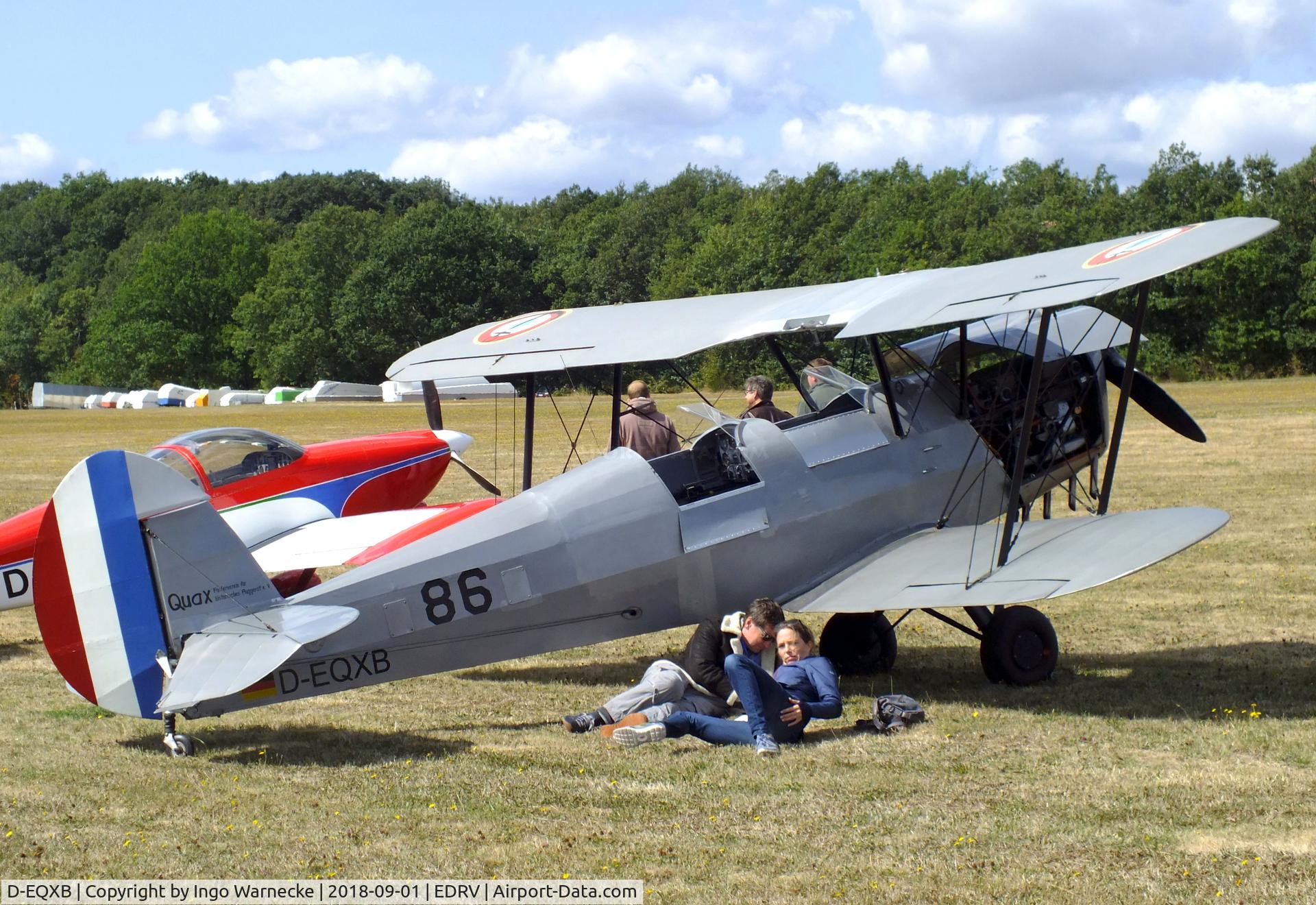 D-EQXB, 1949 Stampe-Vertongen SV-4C C/N 1086, Stampe-Vertongen SV-4C at the 2018 Flugplatzfest Wershofen