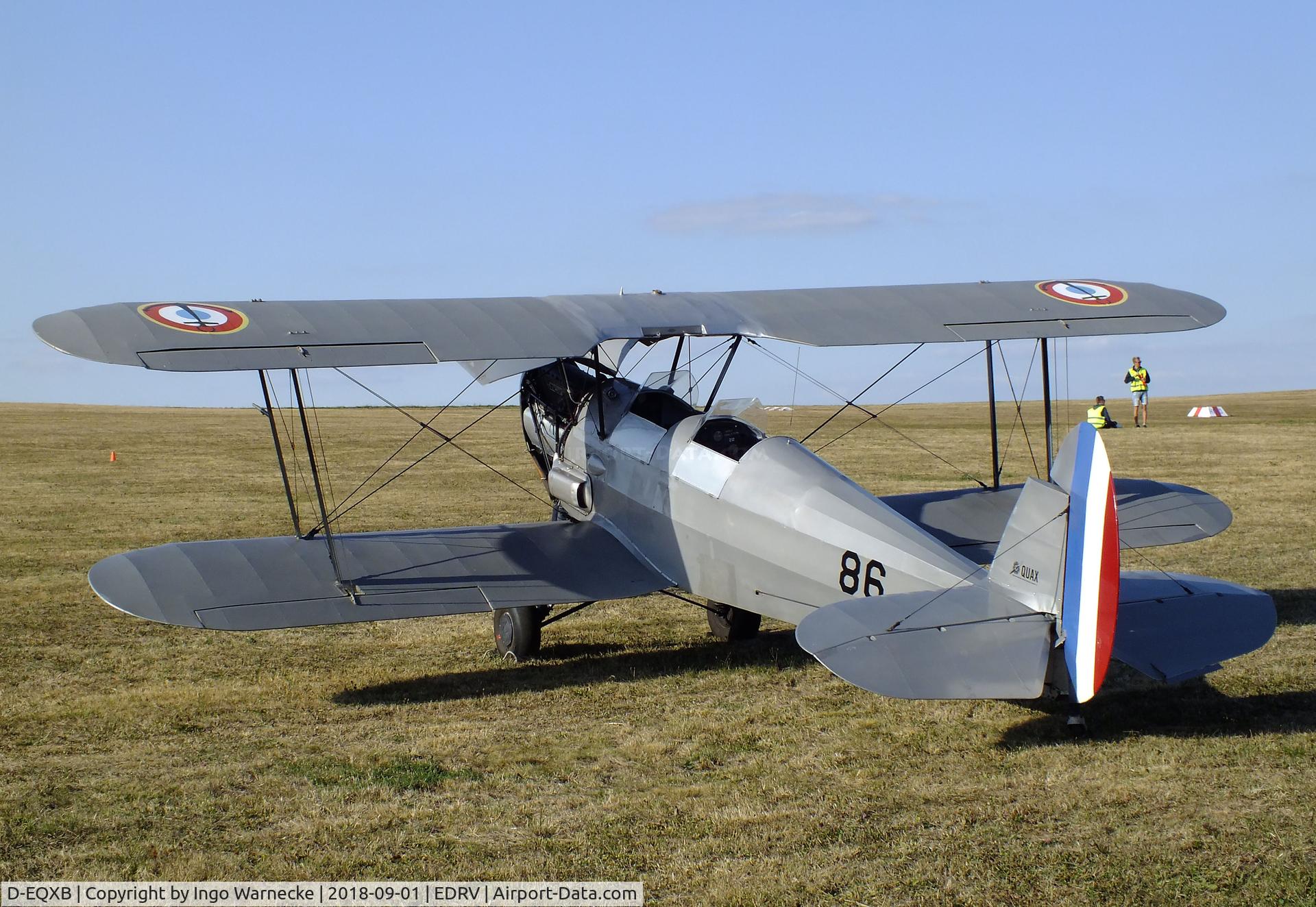 D-EQXB, 1949 Stampe-Vertongen SV-4C C/N 1086, Stampe-Vertongen SV-4C at the 2018 Flugplatzfest Wershofen