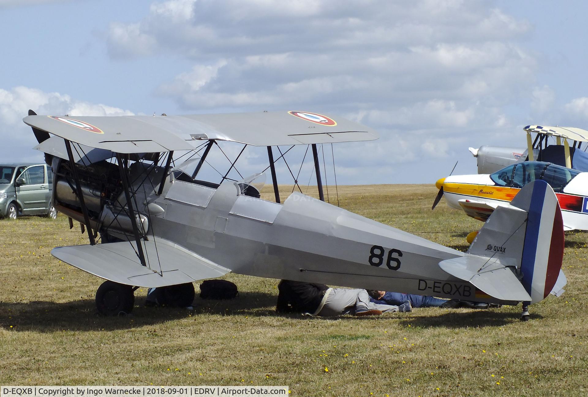 D-EQXB, 1949 Stampe-Vertongen SV-4C C/N 1086, Stampe-Vertongen SV-4C at the 2018 Flugplatzfest Wershofen