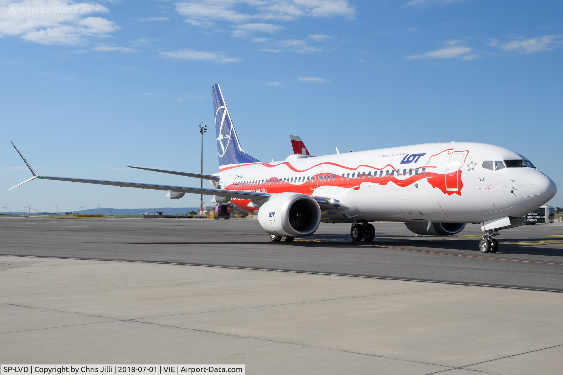 SP-LVD, 2018 Boeing 737-8 MAX C/N 64069, LOT Polish Airlines