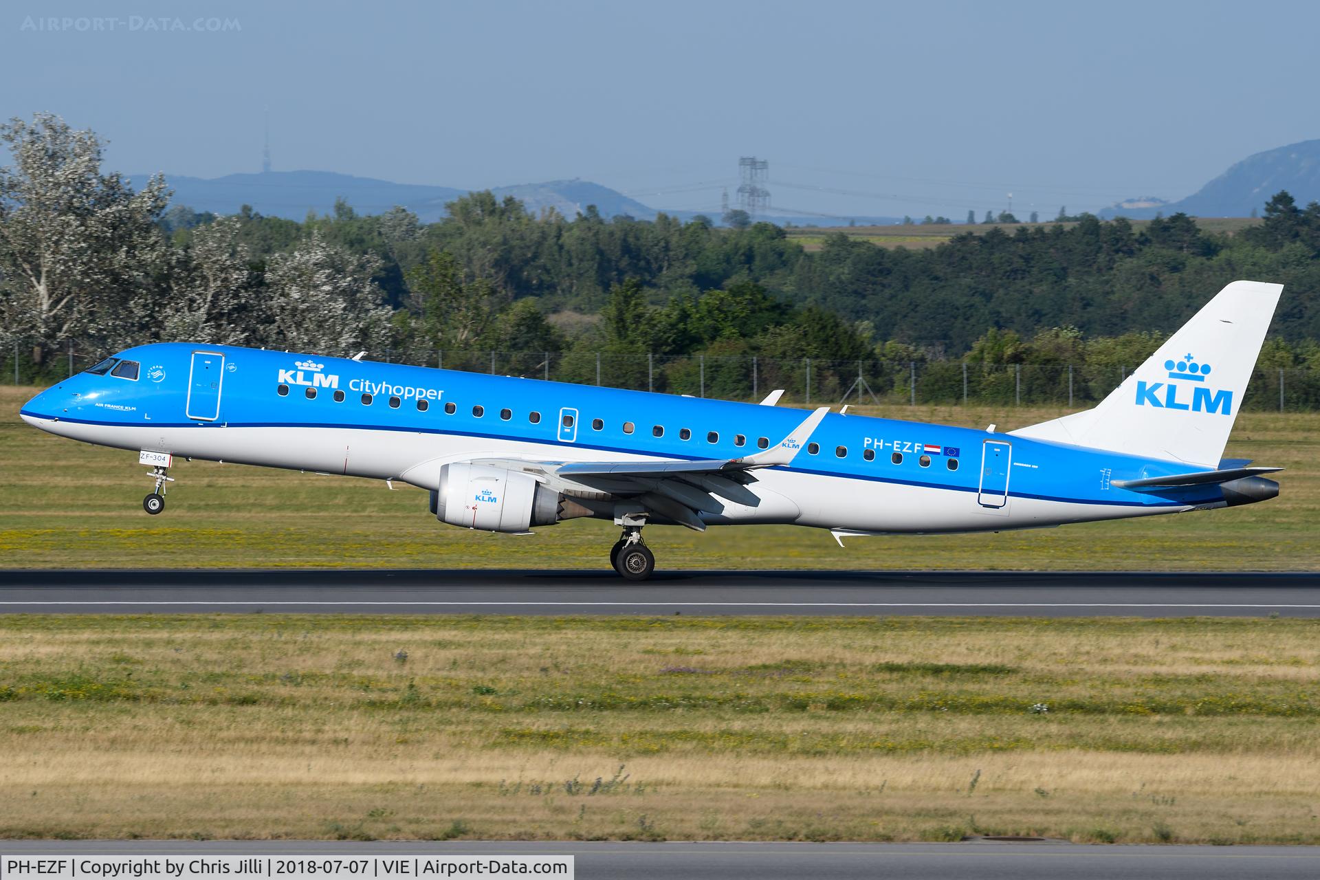 PH-EZF, 2009 Embraer 190LR (ERJ-190-100LR) C/N 19000304, KLM Cityhopper