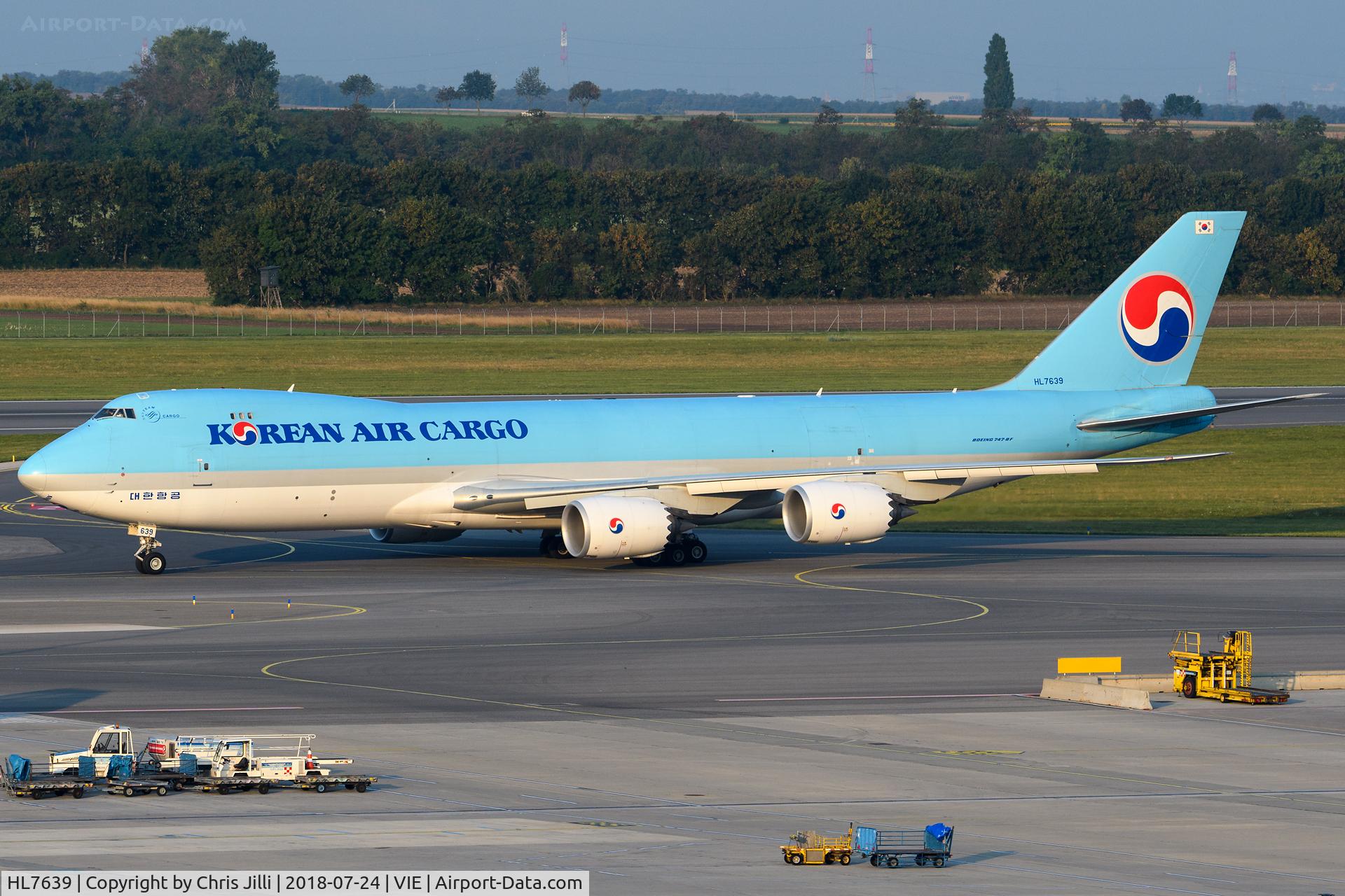 HL7639, 2016 Boeing 747-8B5F C/N 37653, Korean Air Cargo