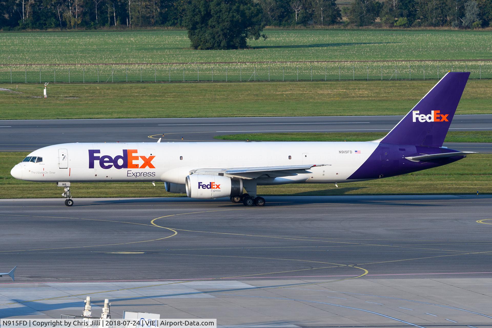 N915FD, 1988 Boeing 757-236 C/N 24120, FedEx Express