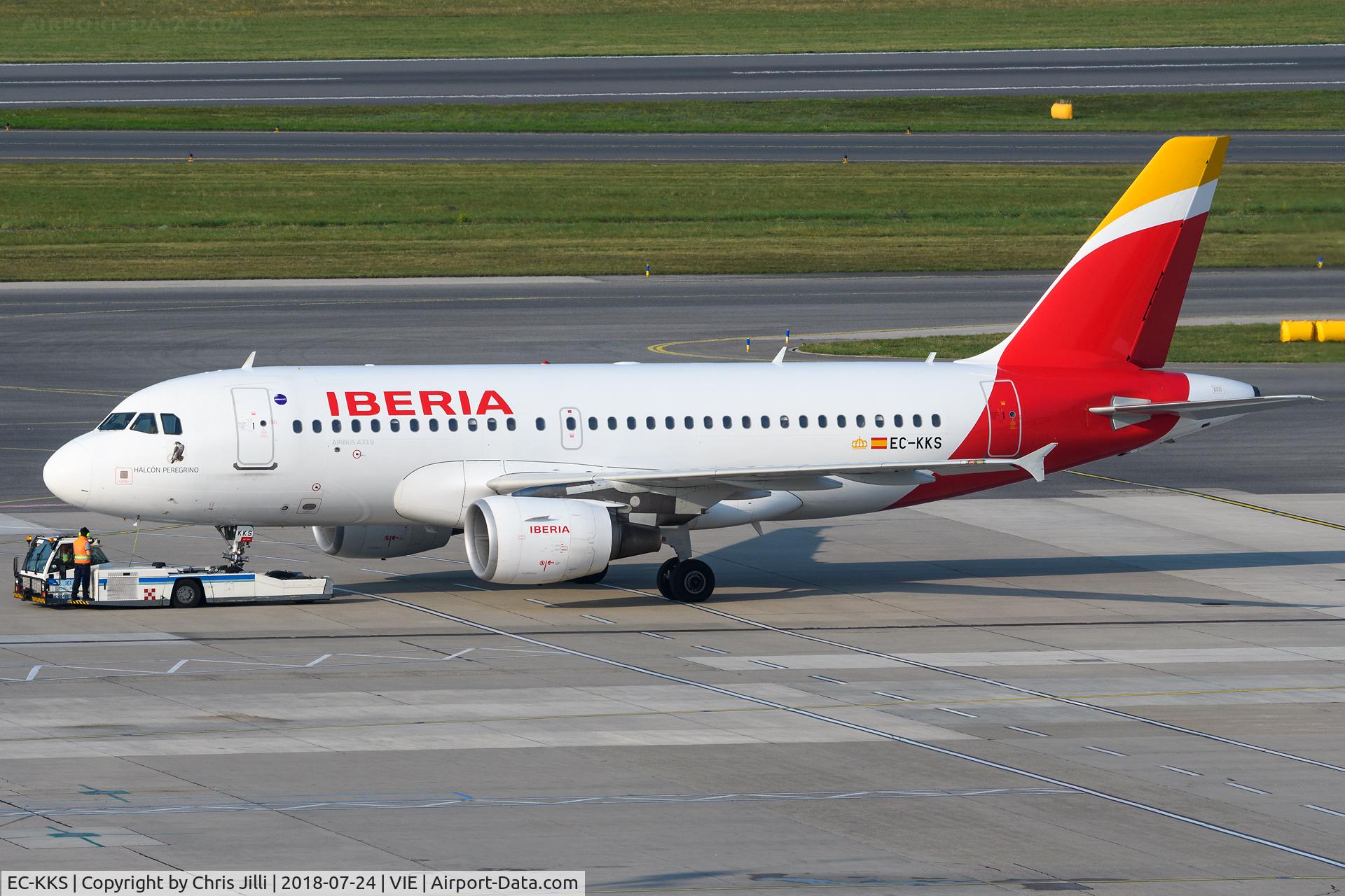 EC-KKS, 2007 Airbus A319-111 C/N 3320, Iberia