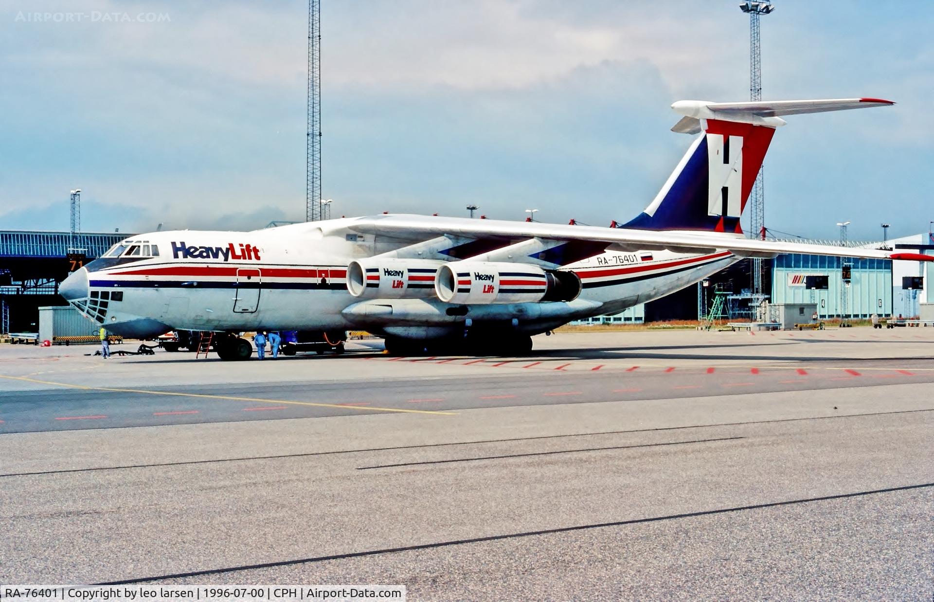 RA-76401, 1992 Ilyushin Il-76TD C/N 1023412399, Copenhagen 7.1996