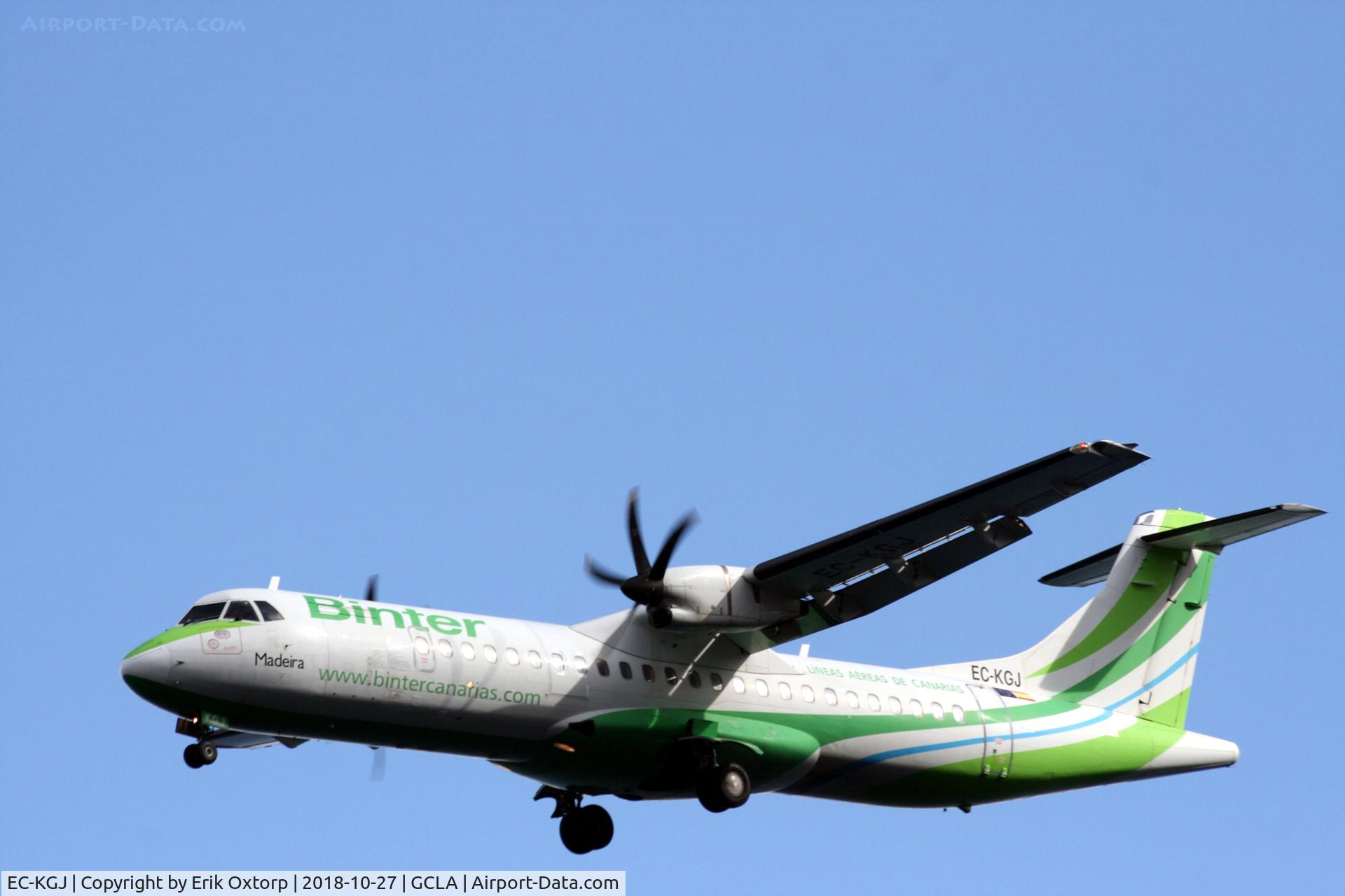 EC-KGJ, 2007 ATR 72-212A C/N 753, EC-KGJ landing SPC