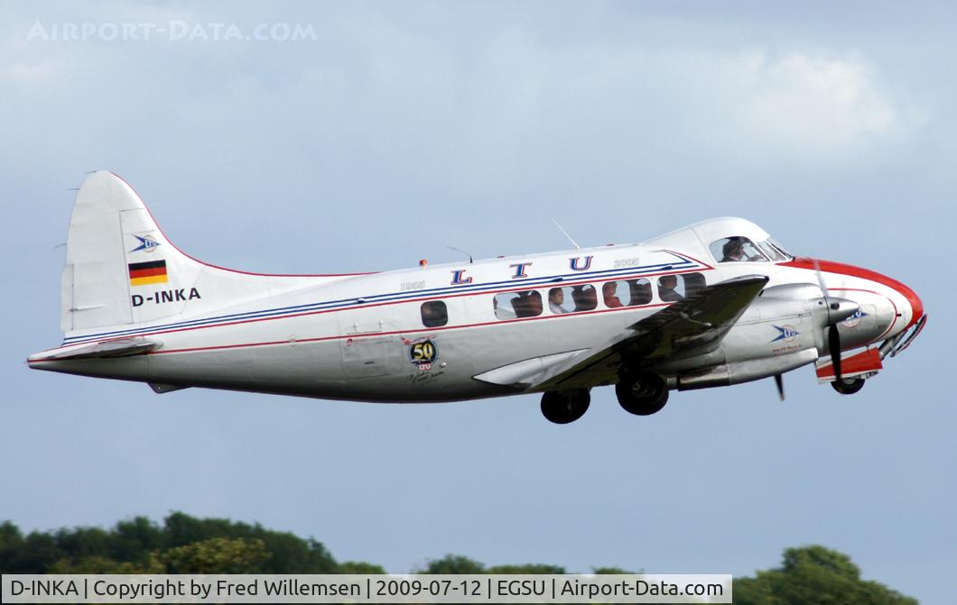 D-INKA, 1949 De Havilland DH-104 Devon C.2 C/N 04266, LTU C/S