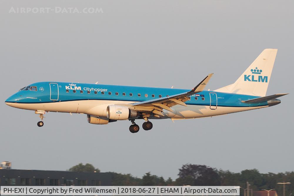 PH-EXI, 2016 Embraer 175STD (ERJ-170-200) C/N 17000578, KLMCITYHOPPER