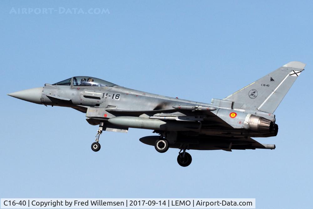 C16-40, 2009 Eurofighter EF-2000 Typhoon S C/N SS021, 