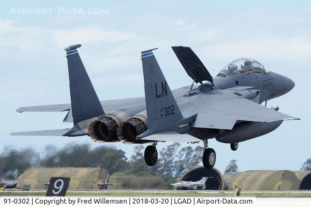 91-0302, 1991 McDonnell Douglas F-15E Strike Eagle C/N 1209/E167, 