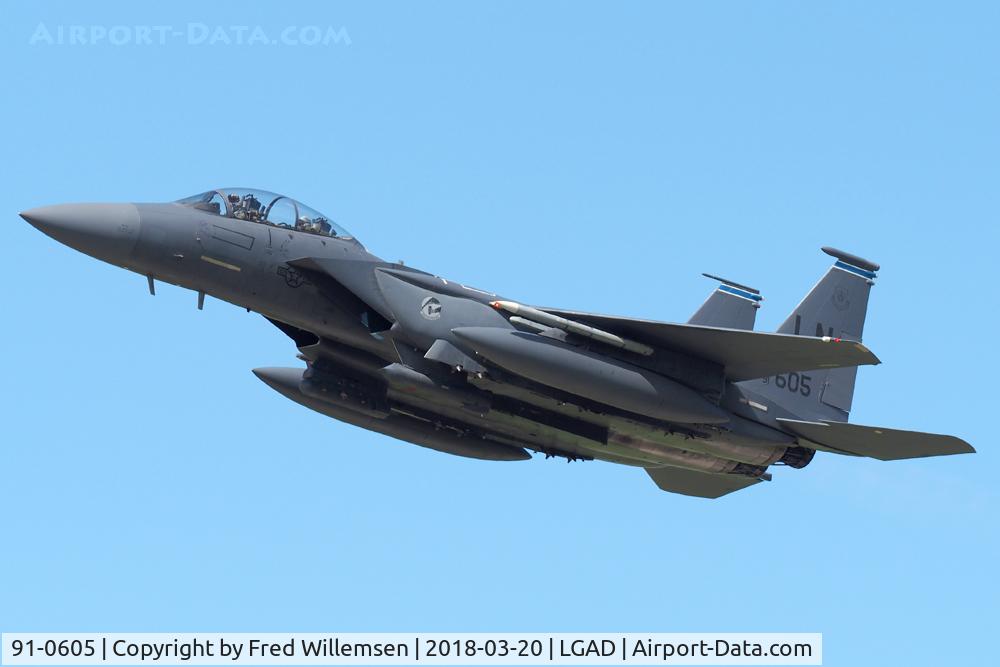 91-0605, 1991 McDonnell Douglas F-15E Strike Eagle C/N 1248/E206, 