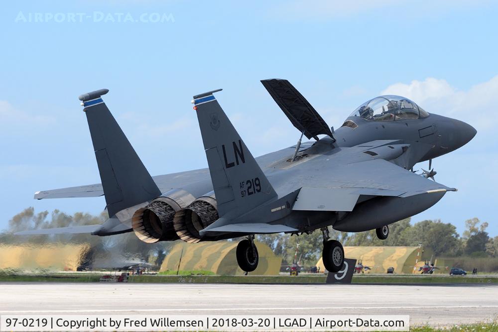 97-0219, McDonnell Douglas F-15E-61-MC Strike Eagle Strike Eagle C/N 1357/E218, 