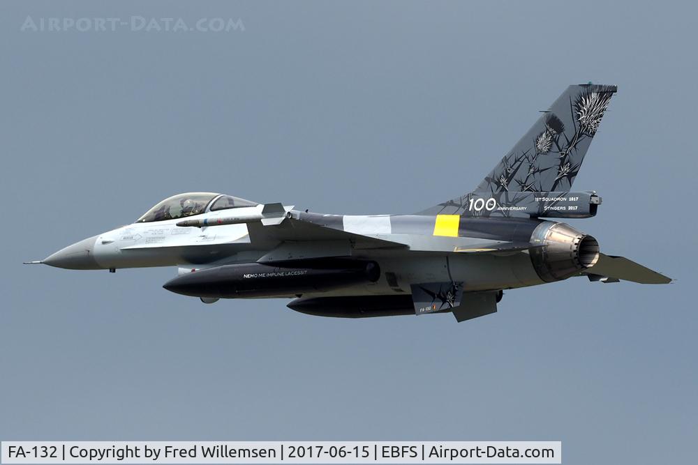 FA-132, SABCA F-16AM Fighting Falcon C/N 6H-132, 