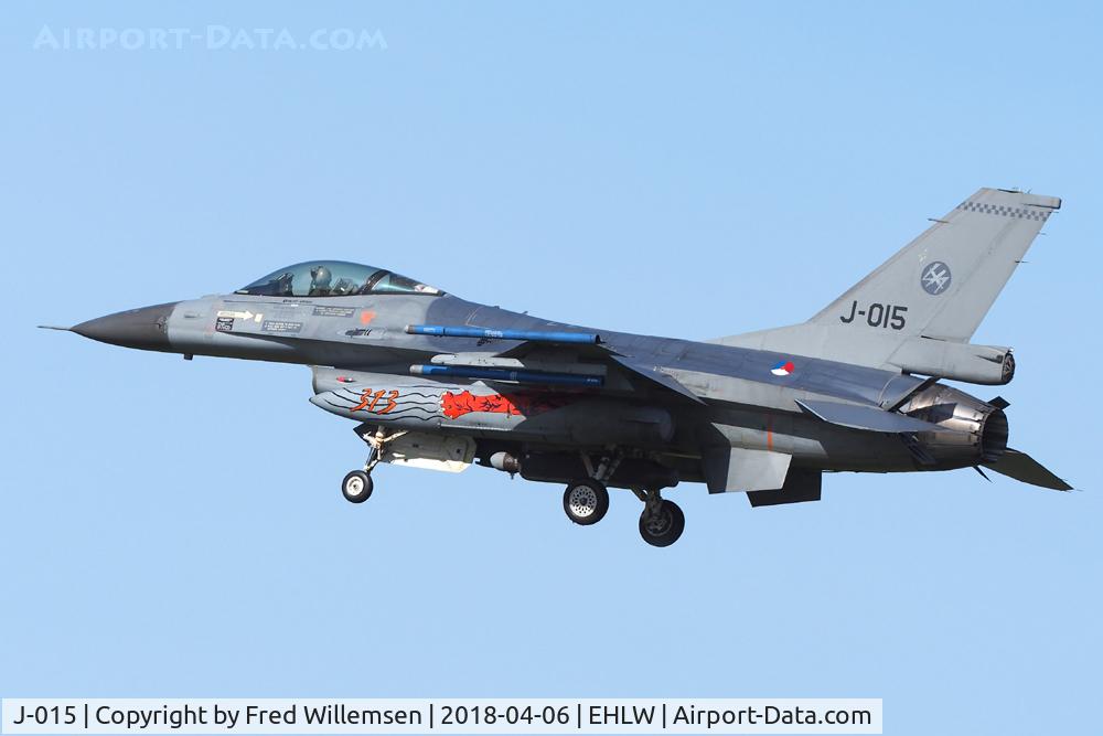 J-015, 1991 Fokker F-16A Fighting Falcon C/N 6D-171, 
