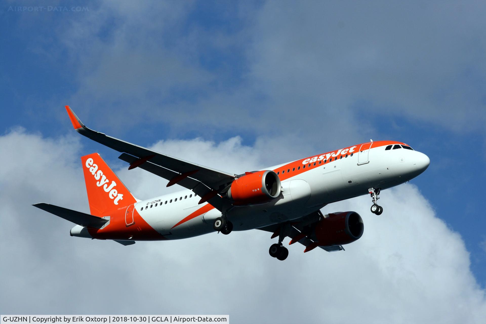 G-UZHN, 2018 Airbus A320-251N C/N 8409, G-UZHN landing SPC