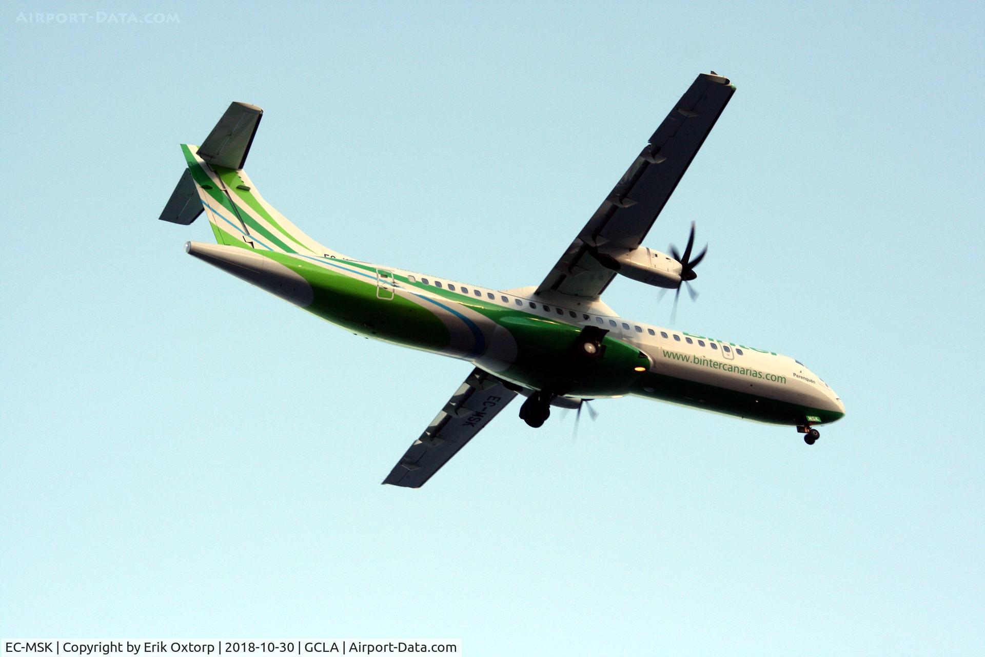 EC-MSK, 2017 ATR 72-212A C/N 1462, EC-MSK landing SPC