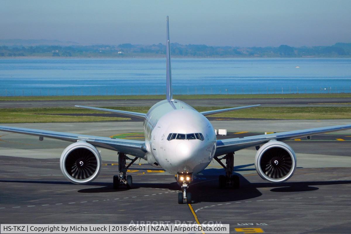 HS-TKZ, 2015 Boeing 777-3D7/ER C/N 42115, At Auckland
