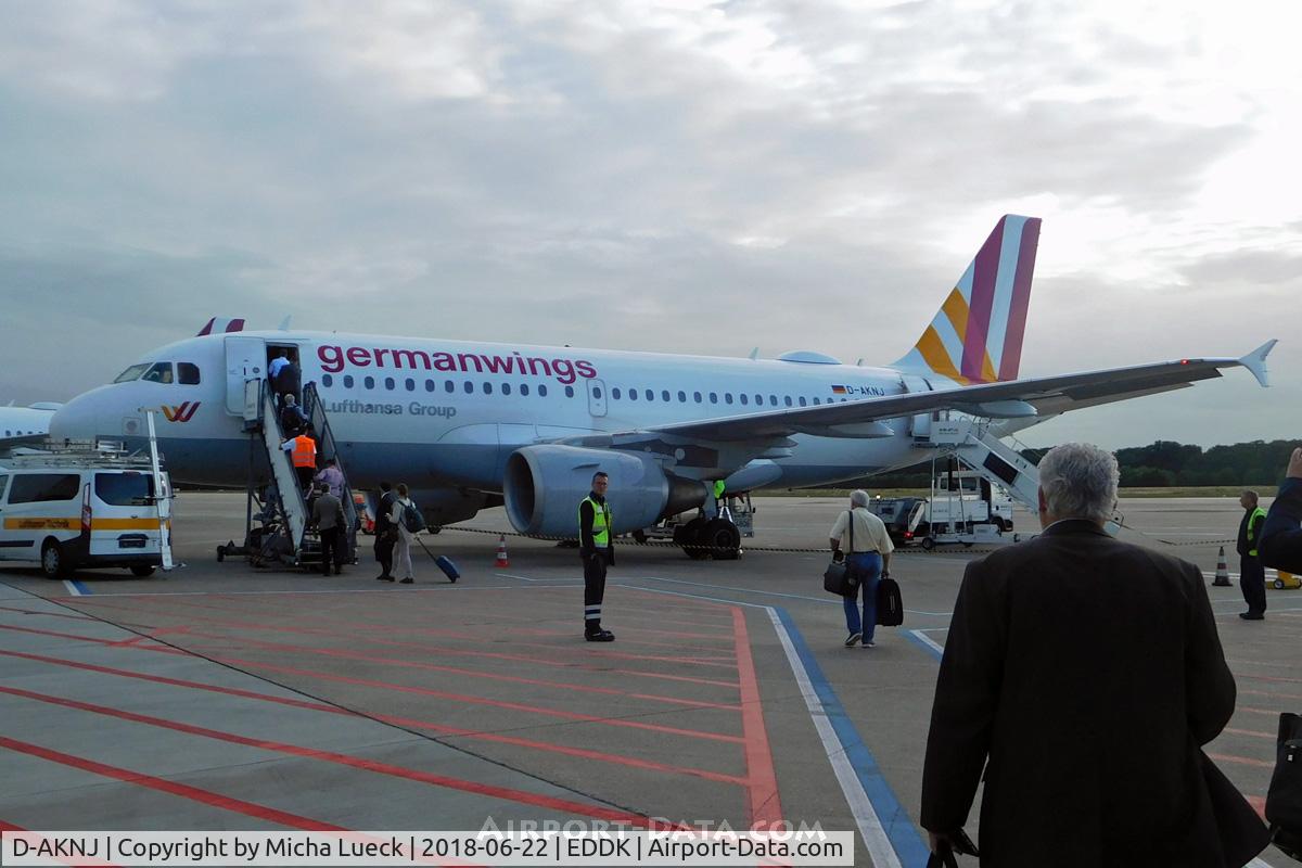 D-AKNJ, 2000 Airbus A319-112 C/N 1172, At Cologne/Bonn