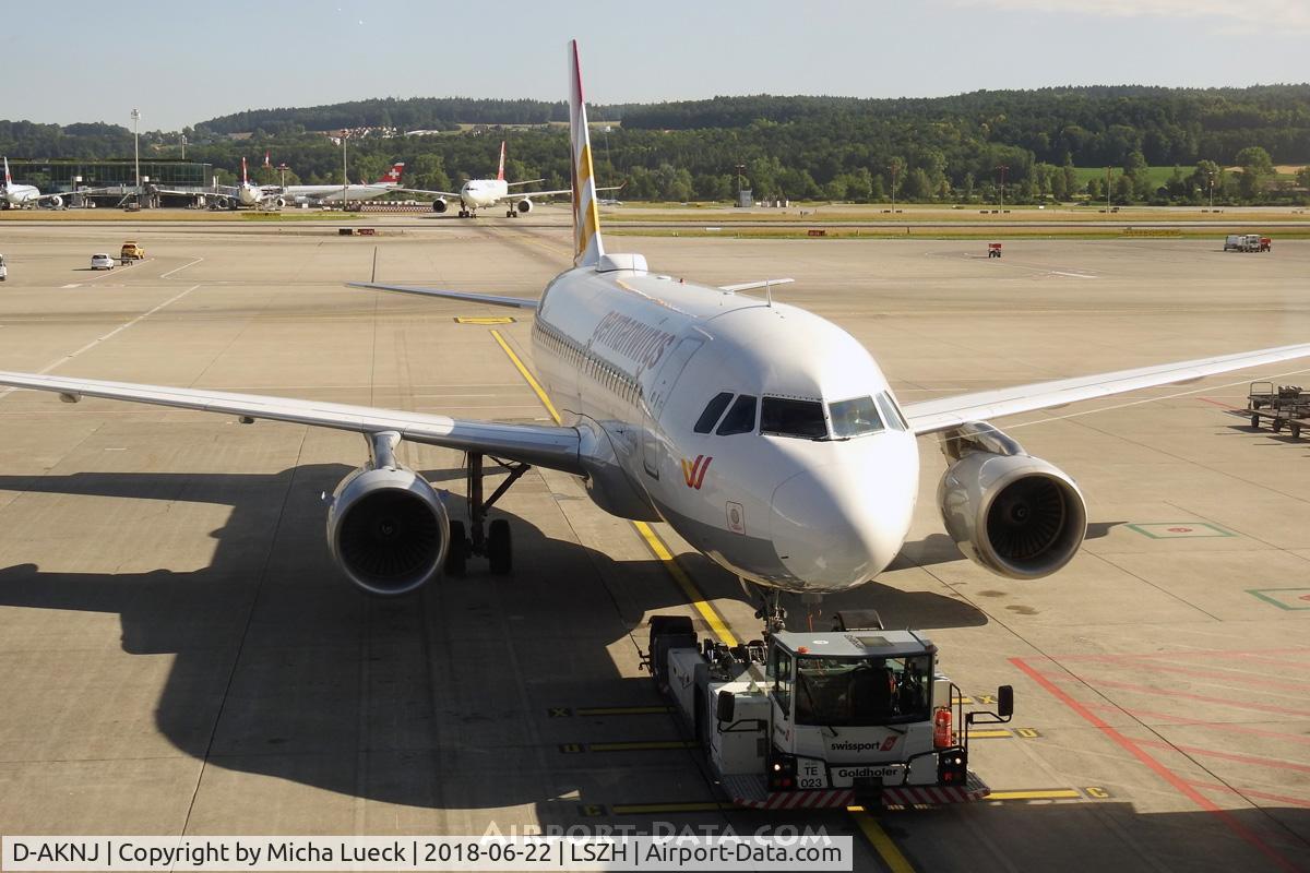 D-AKNJ, 2000 Airbus A319-112 C/N 1172, At Zurich