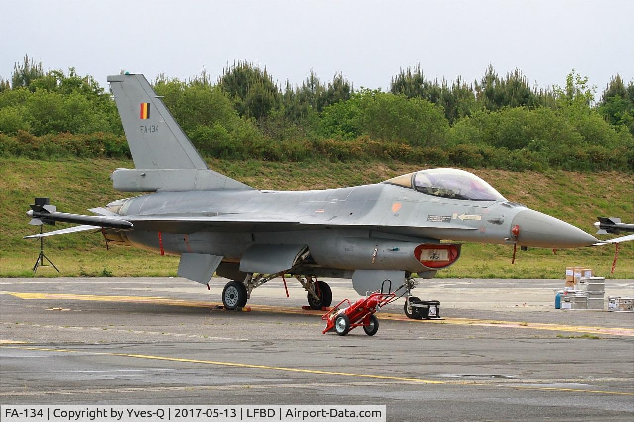 FA-134, SABCA F-16AM Fighting Falcon C/N 6H-134, Belgian Air Force SABCA F-16AM Fighting Falcon, Flight line, Bordeaux-Mérignac BA 106 (LFBD-BOD) Open day 2017