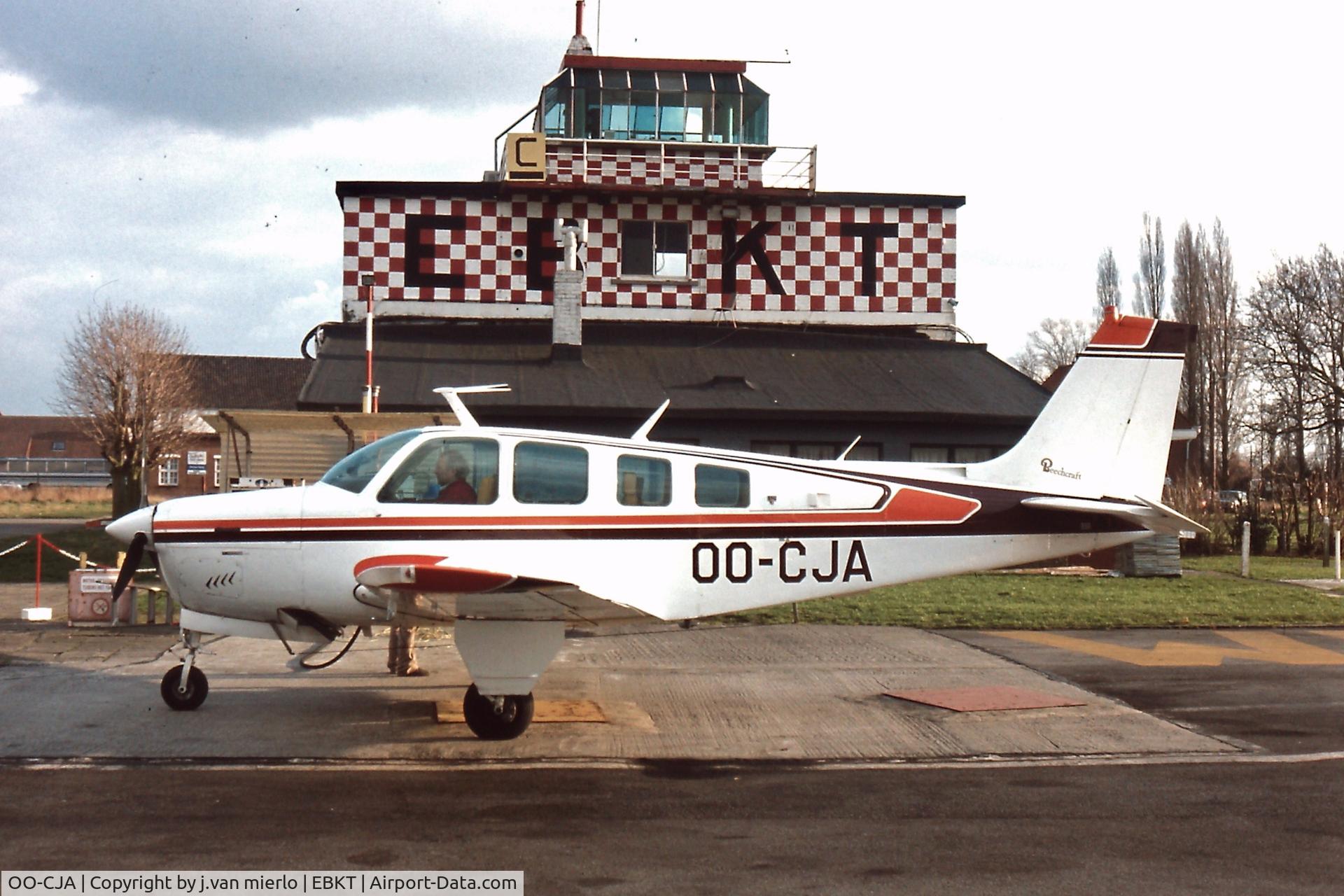 OO-CJA, Beech A36 Bonanza 36 C/N E-926, In front of Wevelgem twr