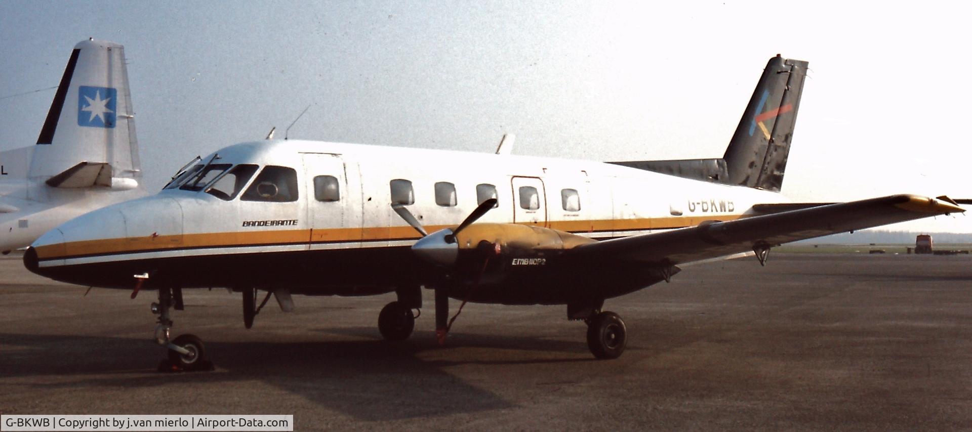 G-BKWB, 1978 Embraer EMB-110P2 Bandeirante C/N 110199, Flying parcels out of Brussels hub 80s