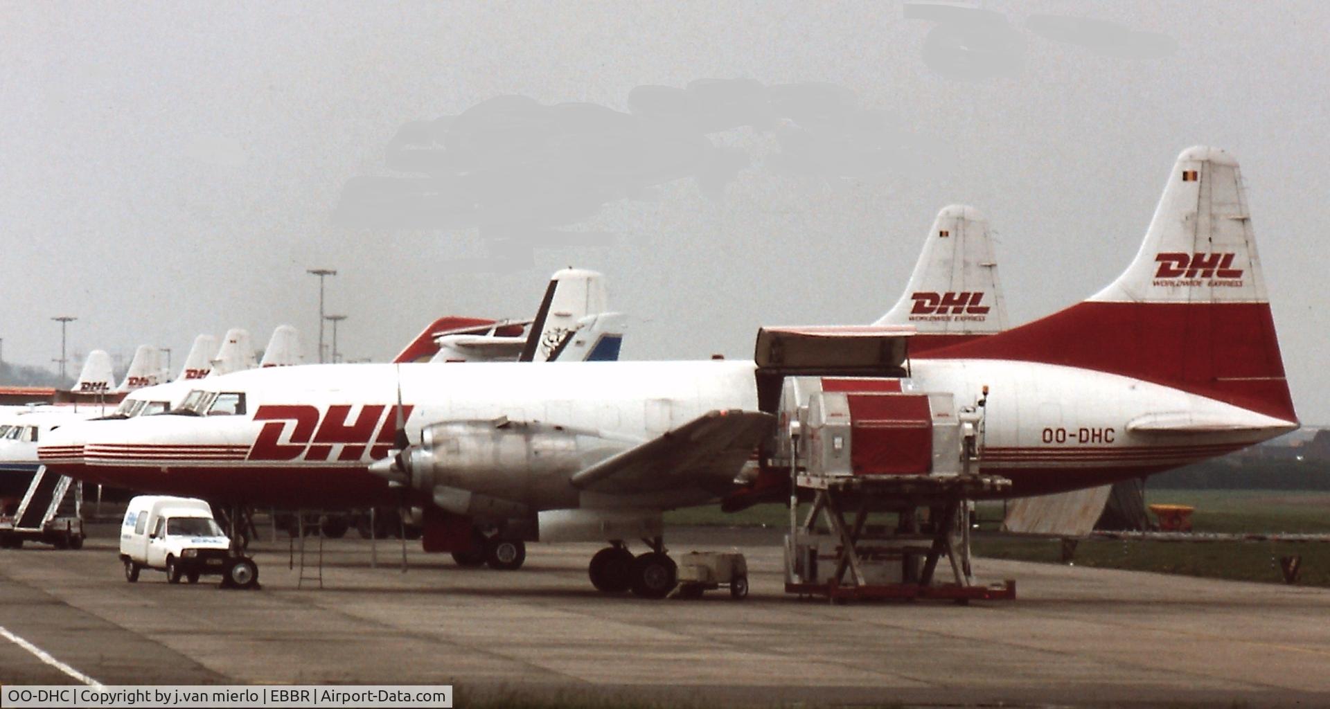 OO-DHC, 1953 Convair 580(F) C/N 068/122, Brussels hub mid80s