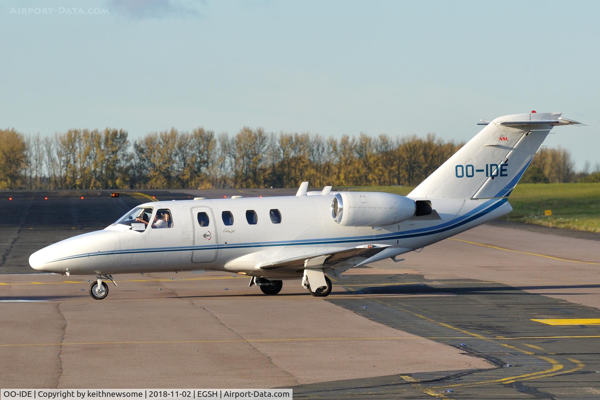 OO-IDE, 1993 Cessna 525 CitationJet C/N 525-0037, Return Visitor.