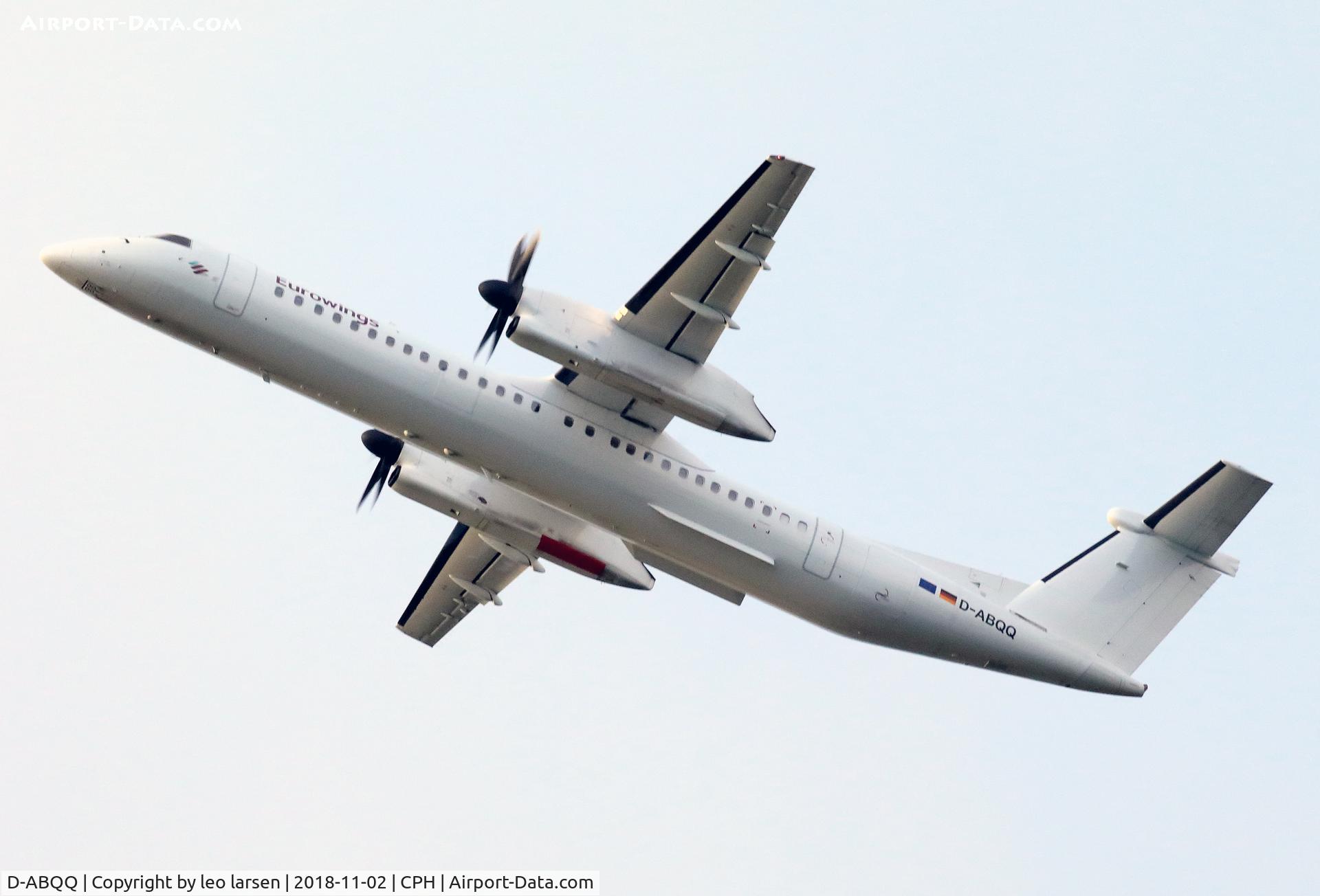 D-ABQQ, 2008 De Havilland Canada DHC-8-402Q Dash 8 Dash 8 C/N 4198, Copenhagen 2.11.2018