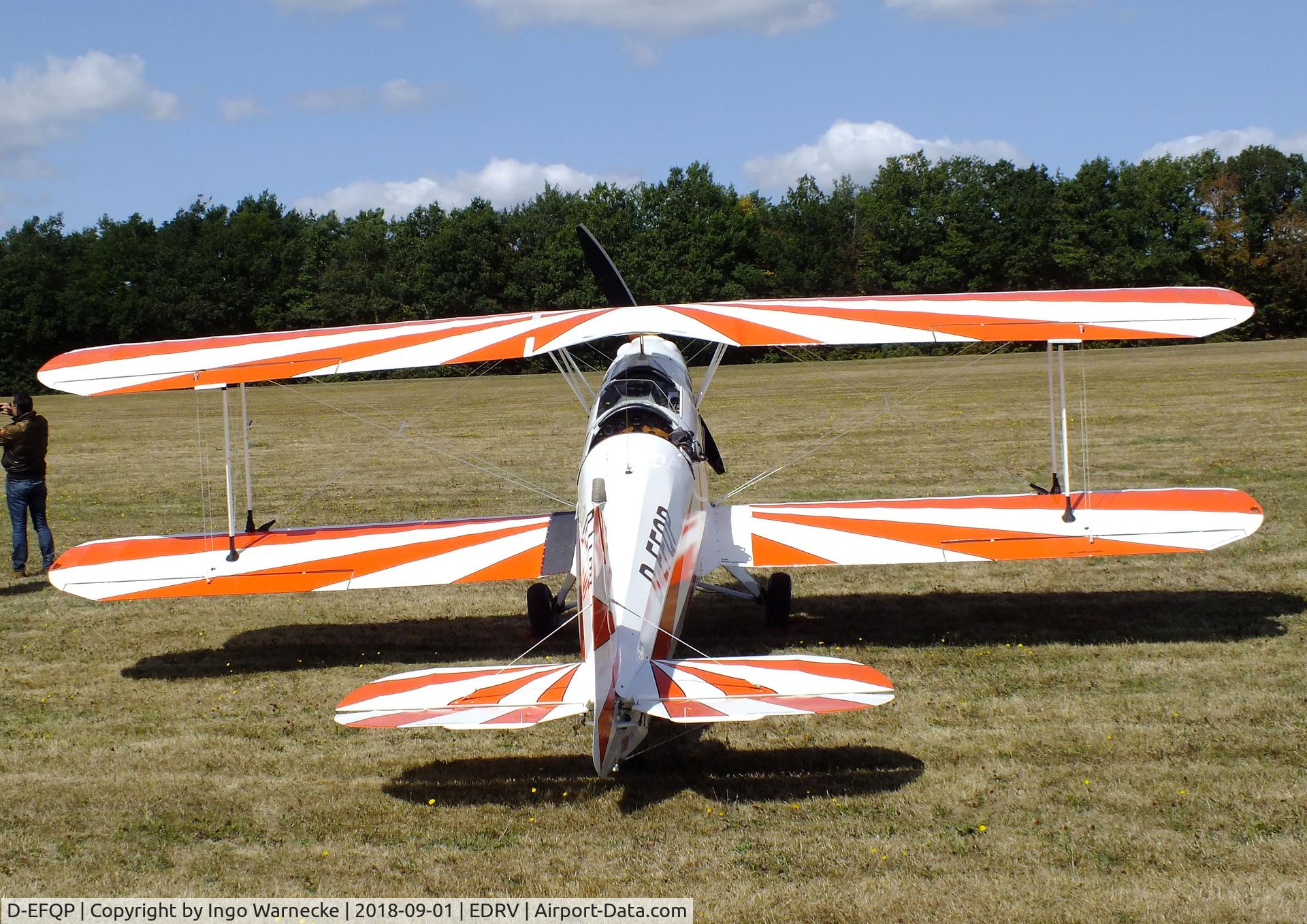 D-EFQP, CASA 1.131E Jungmann C/N 2046, CASA 1.131 (Bücker Bü 131 Jungmann) at the 2018 Flugplatzfest Wershofen