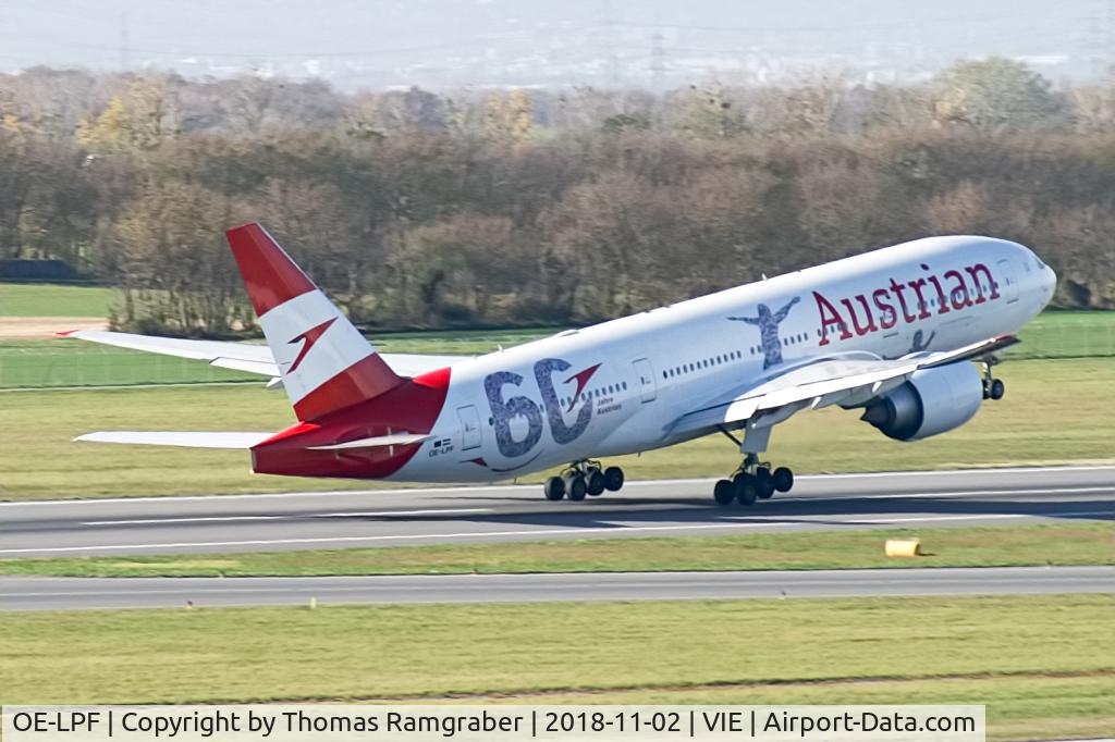 OE-LPF, 2001 Boeing 777-2Q8/ER C/N 28692, Austrian Airlines Boeing 777-200