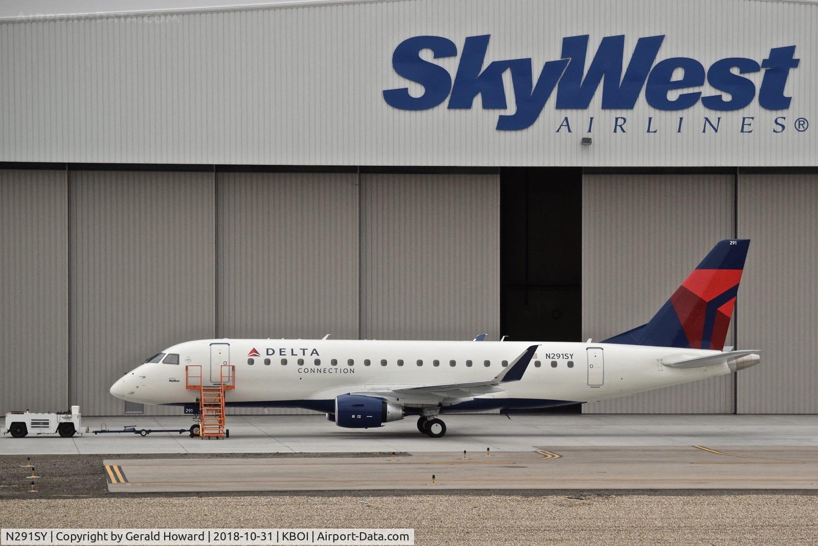 N291SY, 2018 Embraer 175LR (ERJ-170-200LR) C/N 17000759, Fresh from the factory for final checks.