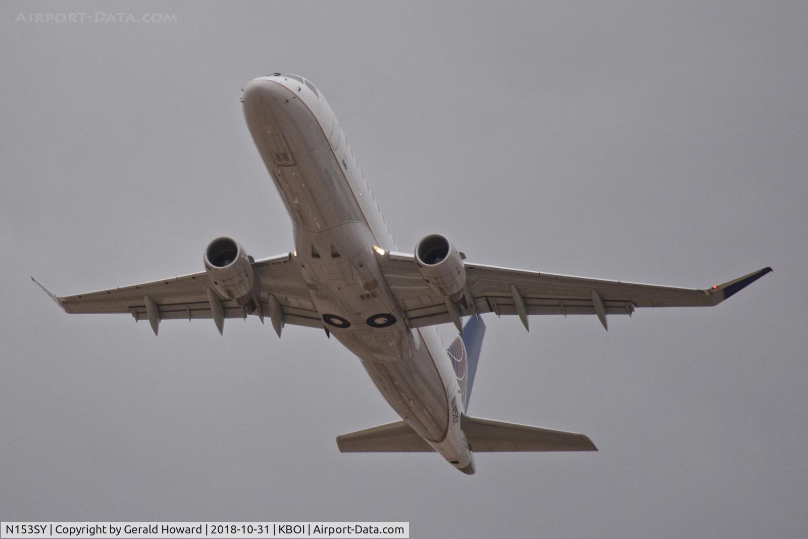 N153SY, 2016 Embraer 175LR (ERJ-170-200LR) C/N 17000553, Departing BOI.