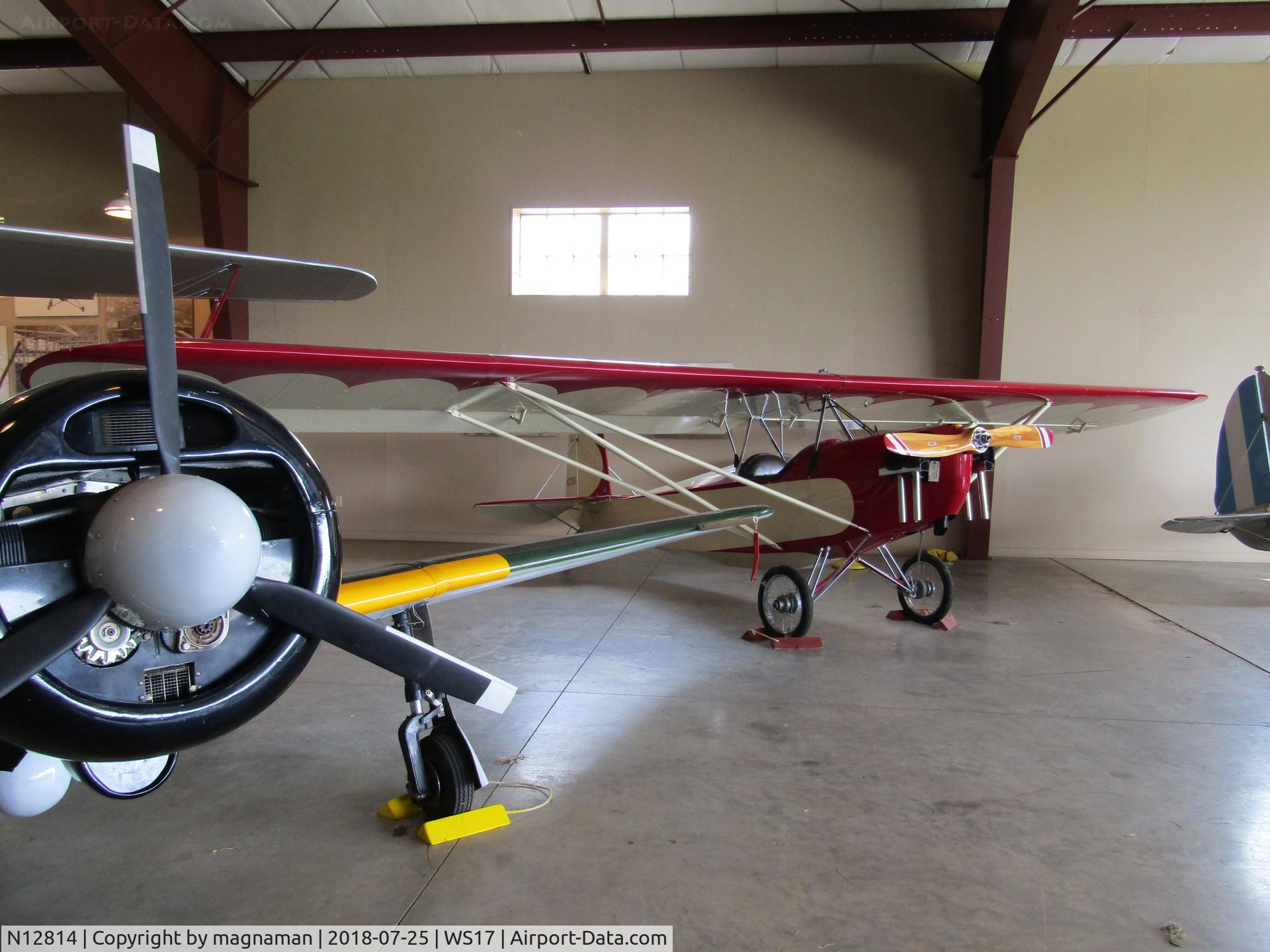 N12814, Heath Super Parasol C/N 161, at pioneer airport - Oshkosh