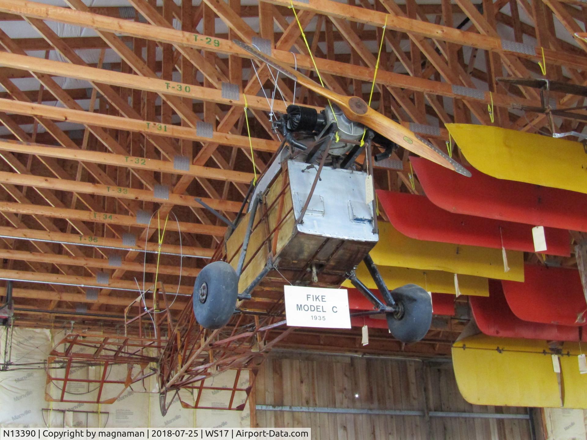 N13390, 1935 Fike Model C C/N 4, hanging around at Pioneer (OSH)